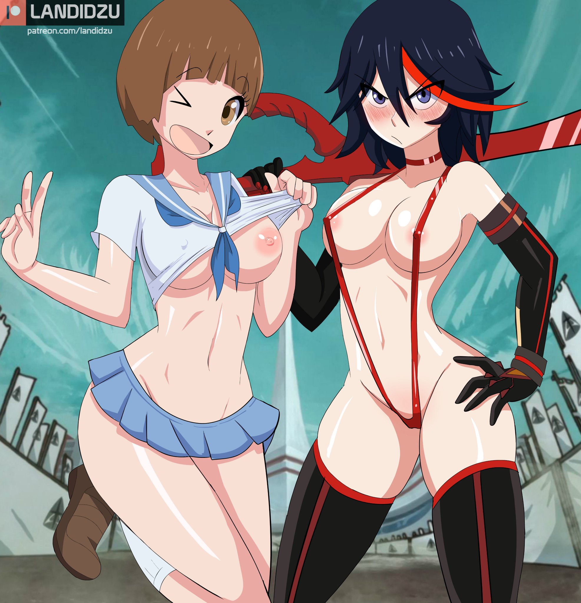 “⭐ Ryuko and Mako | Kill la kill | @Landidzu ✅ Uncensored: https://t.co/3VO...