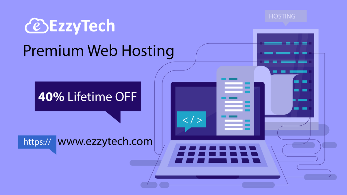 vernalweb's tweet image. Limited Time Offer
40% Lifetime OFF on Shared Hosting
Coupon:  SHARED40
Order Now: ezzytech.com/web-hosting

#Discount #WebHosting #EzzyTech