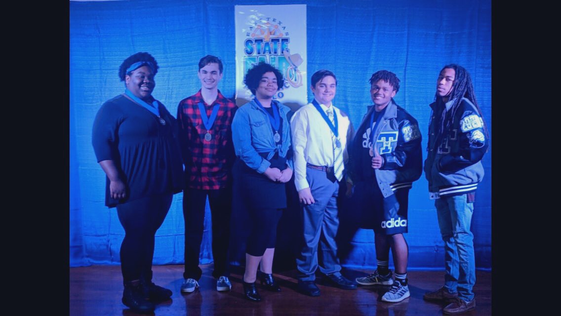 SOOO crazy proud of my kids!!!
<a href="/JT_Theatre/">JohnTyler Theatre 🎭</a> swept the duet scenes competition at East Texas Academic Rodeo! Brought home 1st, 2nd AND 3rd Place medals AND a 3rd place win in monologues! 💙🎭🤩🥇🥈🥉
#MyBabiesShineBright
#TexasThespians
@JohnTylerLions @vangome2
<a href="/tylerisd/">Tyler ISD 🏛</a>