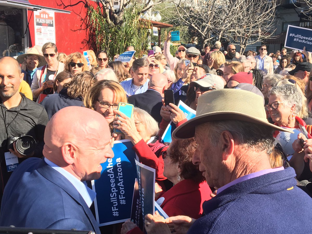 joeferguson's tweet image. .@ShuttleCDRKelly meets with #Tucsonans after his speech (twin warning alert @StationCDRKelly is in some shots.) #AZSen