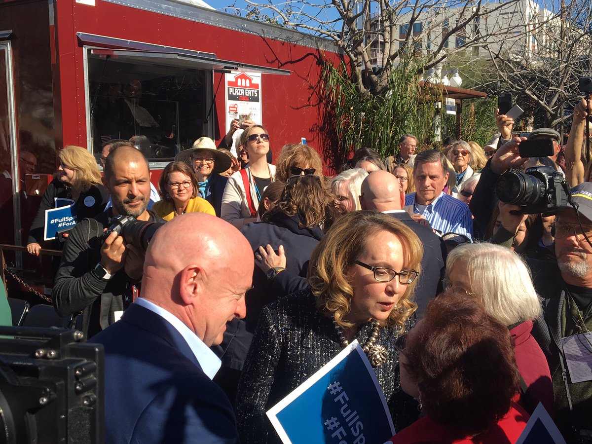joeferguson's tweet image. .@ShuttleCDRKelly meets with #Tucsonans after his speech (twin warning alert @StationCDRKelly is in some shots.) #AZSen