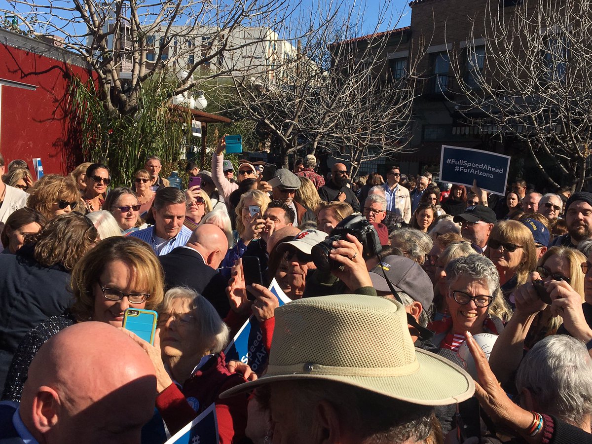 joeferguson's tweet image. .@ShuttleCDRKelly meets with #Tucsonans after his speech (twin warning alert @StationCDRKelly is in some shots.) #AZSen