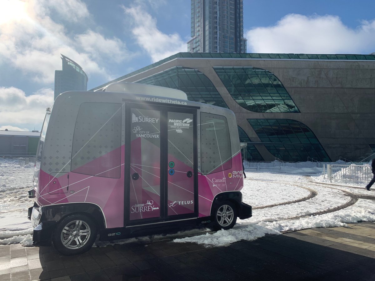 CityofSurrey's tweet image. We had over 1500 curious riders during ELA's short time in #SurreyBC! If you missed your chance to test ride, ELA is now in Vancouver until March 3. Learn more about the #SmartCitiesChallenge: ow.ly/KFHi50lYNSk