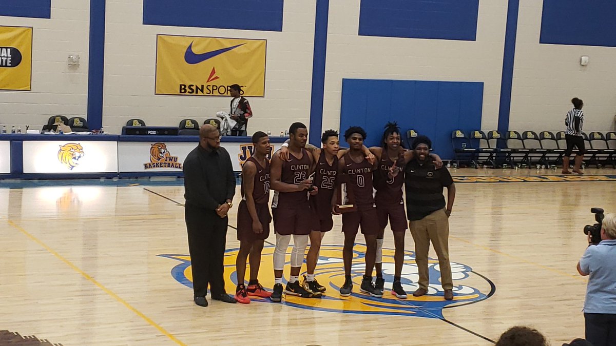 Clinton1894's tweet image. Clinton College men's basketball team are the inaugural Eastern Metro Athletic Conference champs!