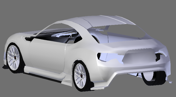 2017 Subaru BRZ with a Varis X Hurstling kit W.I.P | Made in #Blender3D | For #Roblox #RobloxDev