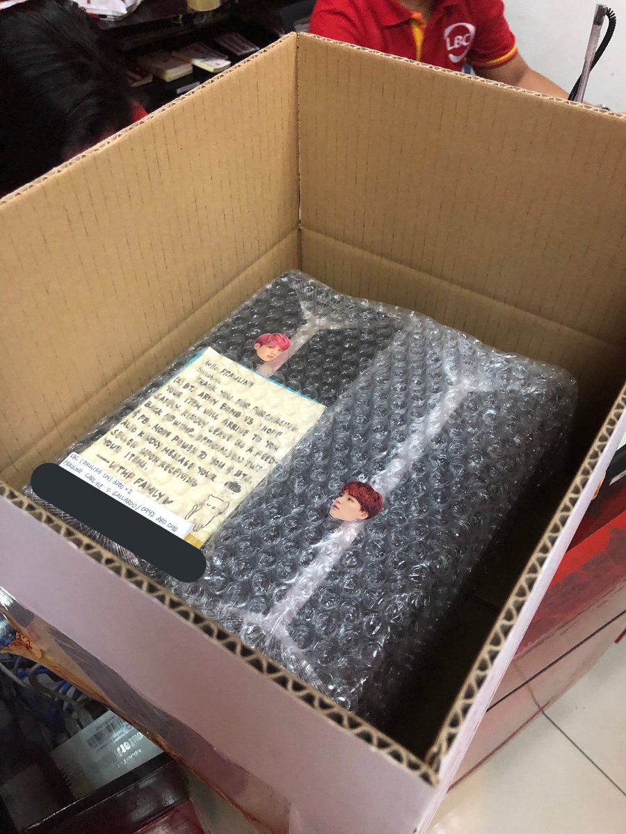 wtmp_official's tweet photo. Proof #0017
Buyer Name: Frauline Gallardo
Delivery Type: Dropship
Item/s Name: BTS OFFICIAL LIGHTSTICK “Army Bomb” VERSION 3
Quantity: 2 piece
Courier: LBC
Date: 02/22//19
#wtmp_proofs #btsarmy https://t.co/JOrfIlhmaw
