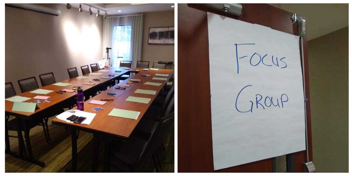 It's a good day to listen to people's stories! Hosting two #publichealth focus groups today for a state client.