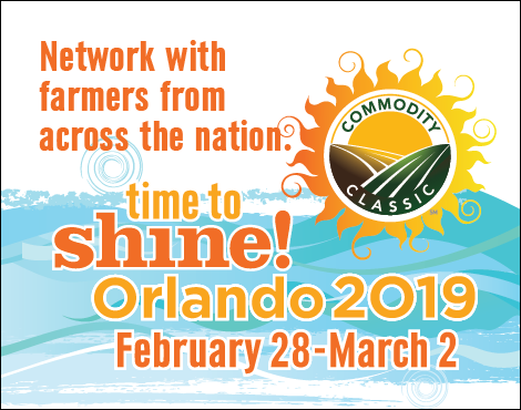ComClassic's tweet photo. Commodity Classic is this week in Orlando! Single and multiple-day registrations are available!

Can only make one day? Consider Saturday. You'll get some education sessions, the trade show &amp; the  Charlie Daniels Band!
https://t.co/CuJ0AmXwhA
#Classic19 #TimeToShine https://t.co/WRJq0Ap7x0