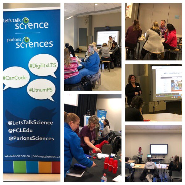 MmeSanders's tweet image. Teachers are busy in their @LetsTalkScience hands-on workshops at the #DigiLitxLTS Calgary Summit. #CanCode