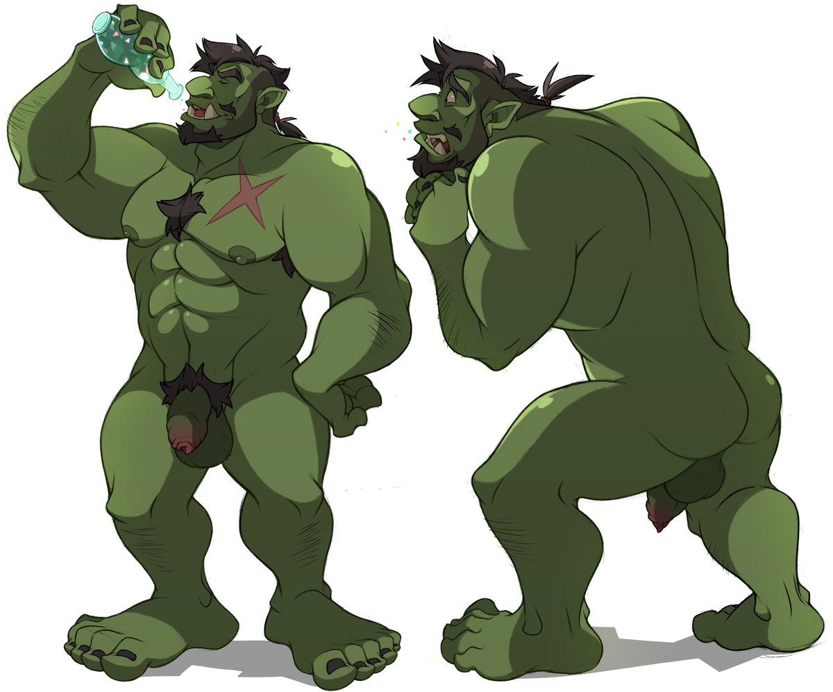 s take on Orc Ben, playing around with magic potions. 