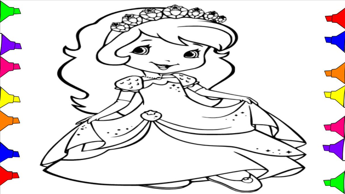 Strawberry Shortcake coloring pages for kids - Strawberry Shortcake Kids Coloring  Pages