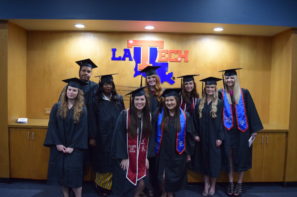 LATechCEHS's tweet photo. Happy Graduation Day, Winter Class of 2019! π πΆπβ€οΈπΎ We are so proud of all of our COE graduates and the impact you will make as you embark today! Leave your Loyal Blue Legacy, Bulldogs! #YouBelong #EverLoyalBe #latechcoe #latecheducation @UTeachTech @LATechKines @latechcrrc https://t.co/3ULVNtVxoc