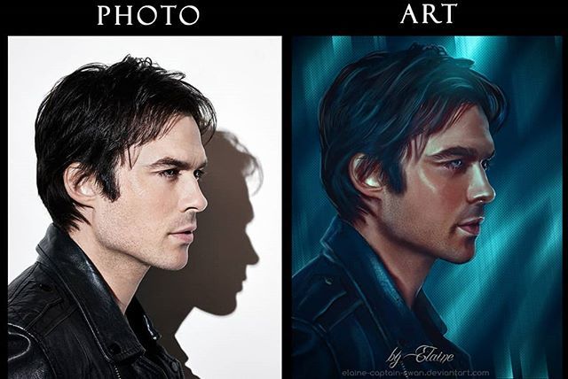 Before and after my latest artwork. Enjoy😉
#damonsalvatore #thevampirediaries #iansomerhalder #digitalart #digitalportrait #photoart #fanart #digitalartwork #digitalartists #beforeandafter #beforeafter #iansomerhalderportrait #damonsalvatoreportrait … ift.tt/2NoA0g7
