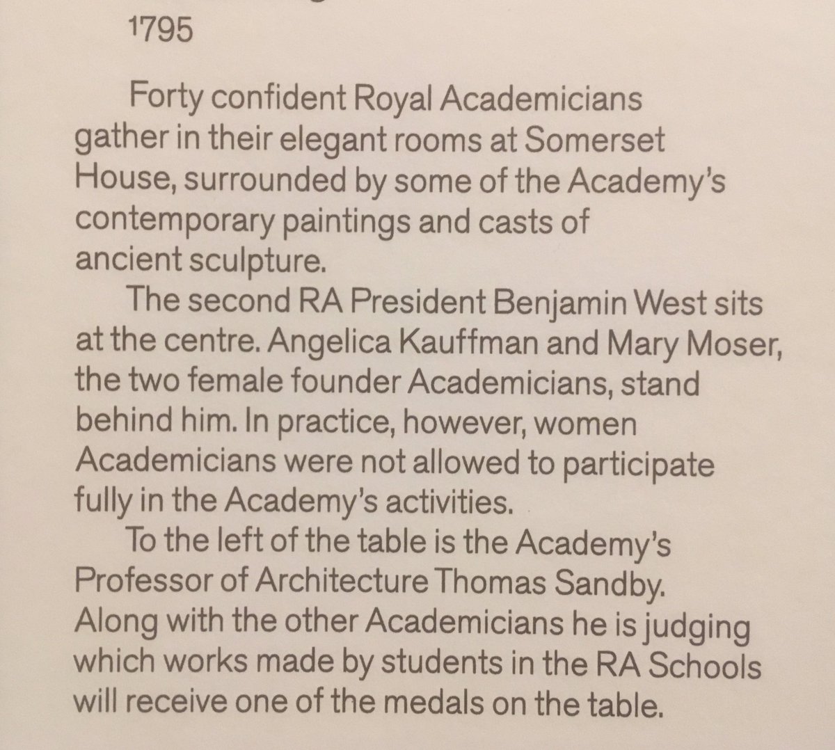 Another delightful visit to the @royalacademy to see #angelicakauffmann and #marymoser in Burlington Gardens, Collection Gallery. By Henry Singleton (1795) Pity they as founding members are in the shadows. Hope to see a better exposure of their works on show in the future.