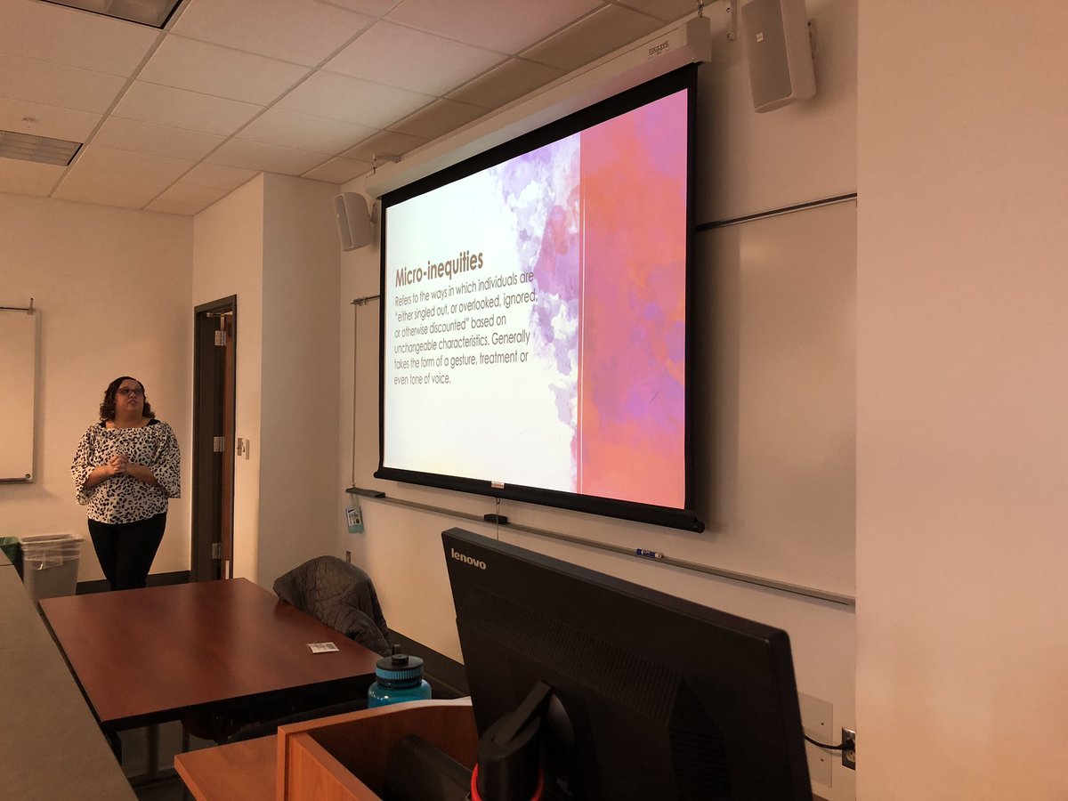 Another stunning presentation with <a href="/SammSmeltzer/">Samm Smeltzer</a> discussing micro-inequities awareness! #YCPchangecon