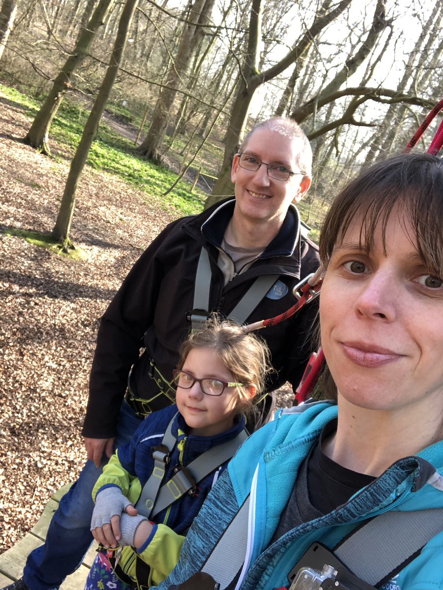 hip2trek_emma's tweet photo. What did you do today? We spent 2 hours flying through the trees, 15 metres high, over obstacles and zip lines. It was exhilarating! Blog post coming soon. Thanks to Ollie and Luke  for helping us! 🌳🌲👣💪🏻 #treetoptrek #believeyoucan #hip2trek @TreetopTrekUK https://t.co/aD8aeWKzSJ