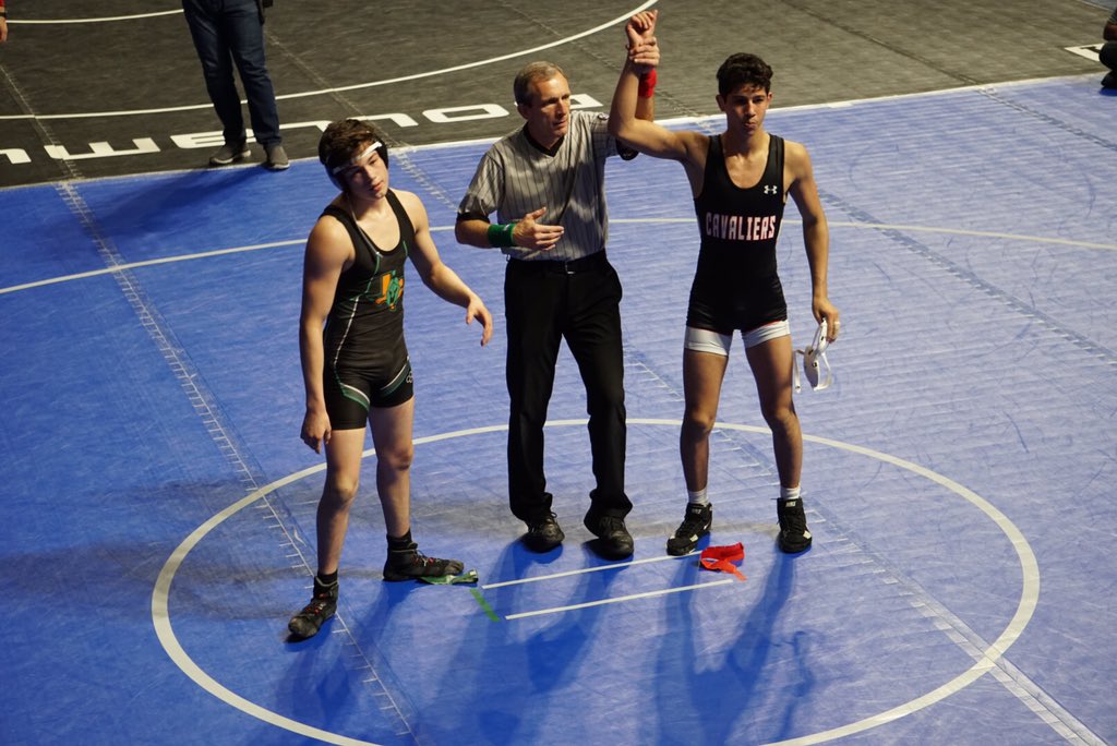 LTHSCavWrestle's tweet photo. 132 Jordan Strmiska wins in the consolation semi finals he will wrestle for 3rd Place. #LTWrestling #4timestatemedalist https://t.co/ZWJDvH7EpX
