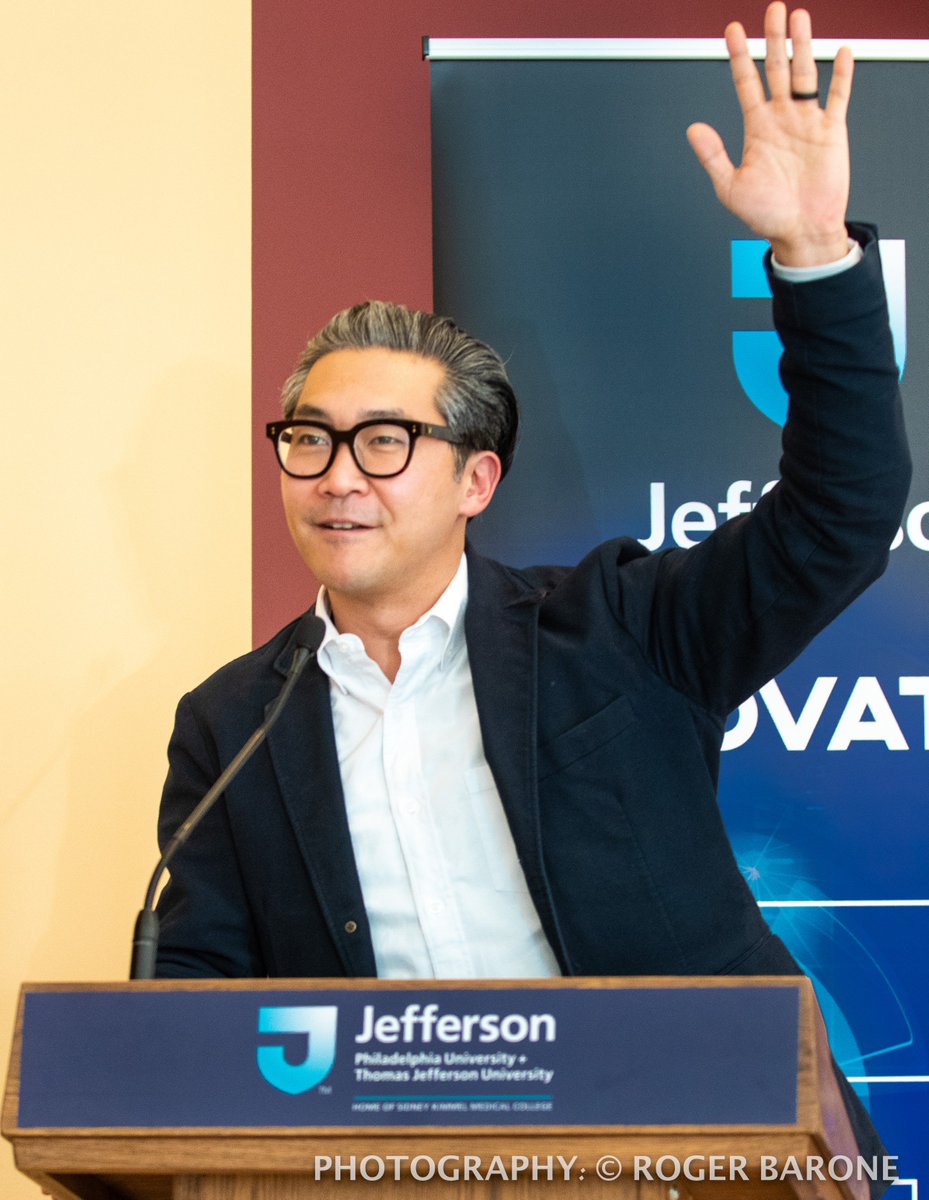 fotosfromphilly's tweet photo. Dr Bon Ku, Dir. of #JeffDesign, talksup "Future of Healthcare through Better Design" at TJU #InnovationSpeakersSeries  @JeffInnovation @JeffersonAlumni @JeffersonUniv @DrDonnaPA @BonKu  @RSPugliese @DelValNews @PHLschools @MedicalTechMag @MDT_Mag @PhillyCityRep @JuliaHallerMD https://t.co/0X09nBdr6Z