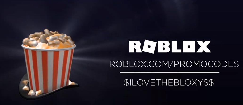 Mouseycherie Comms Closed On Twitter For All The People Who Didn T Get The Promo Code For The Popcorn Hat The Code Is Ilovethebloxys - roblox code popcorn hat