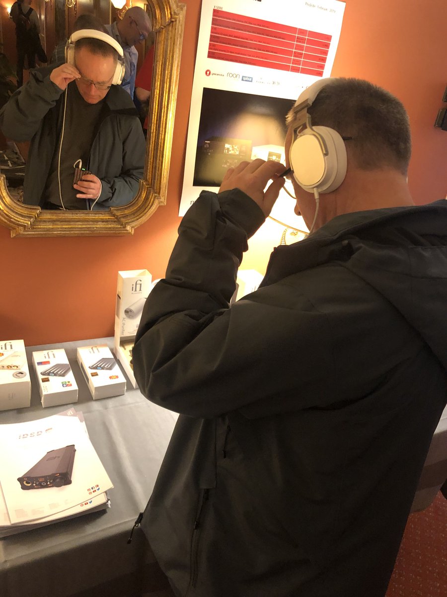ifiaudio's tweet photo. More people enjoying iFi gear! Loving the #Soundsociety show with Medlyd #Denmark #audio #DAC https://t.co/PZXRkodvEX