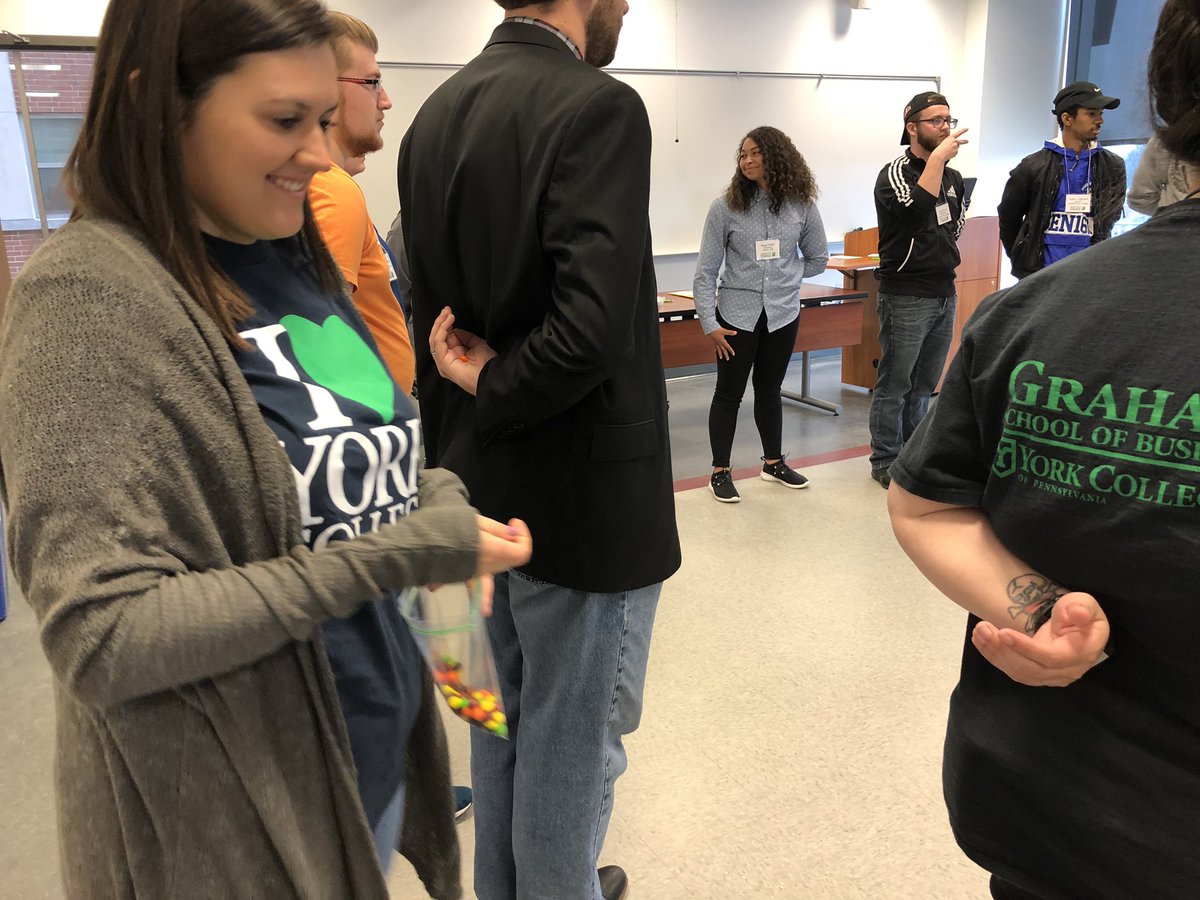 YCPLeaders's tweet photo. Skittles...taste the teambuilder! Such a creative activity led by our alum Dani Robbins ‘16. #YCPchangecon https://t.co/nvVwcie3El