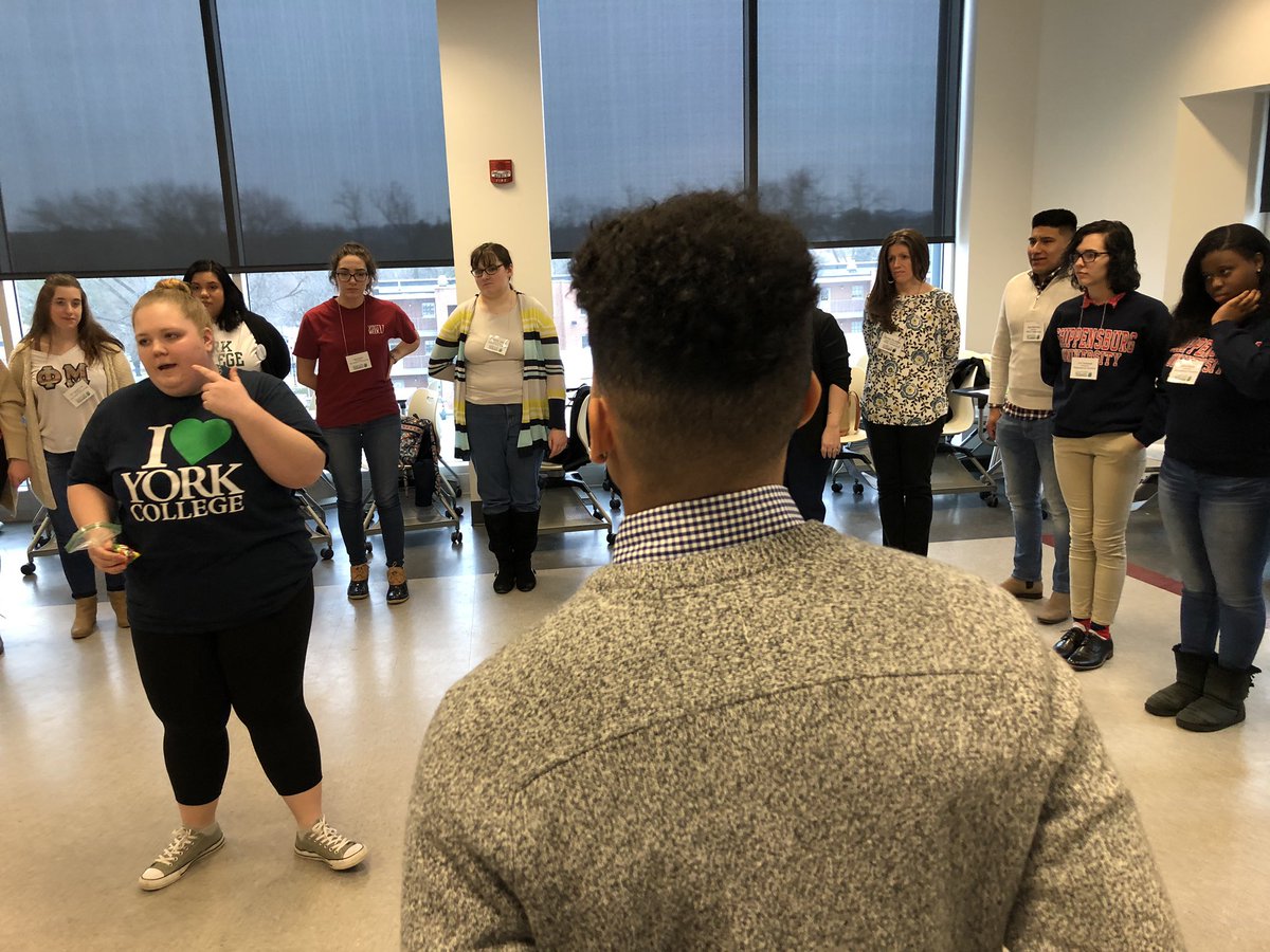 Skittles...taste the teambuilder! Such a creative activity led by our alum Dani Robbins ‘16. #YCPchangecon