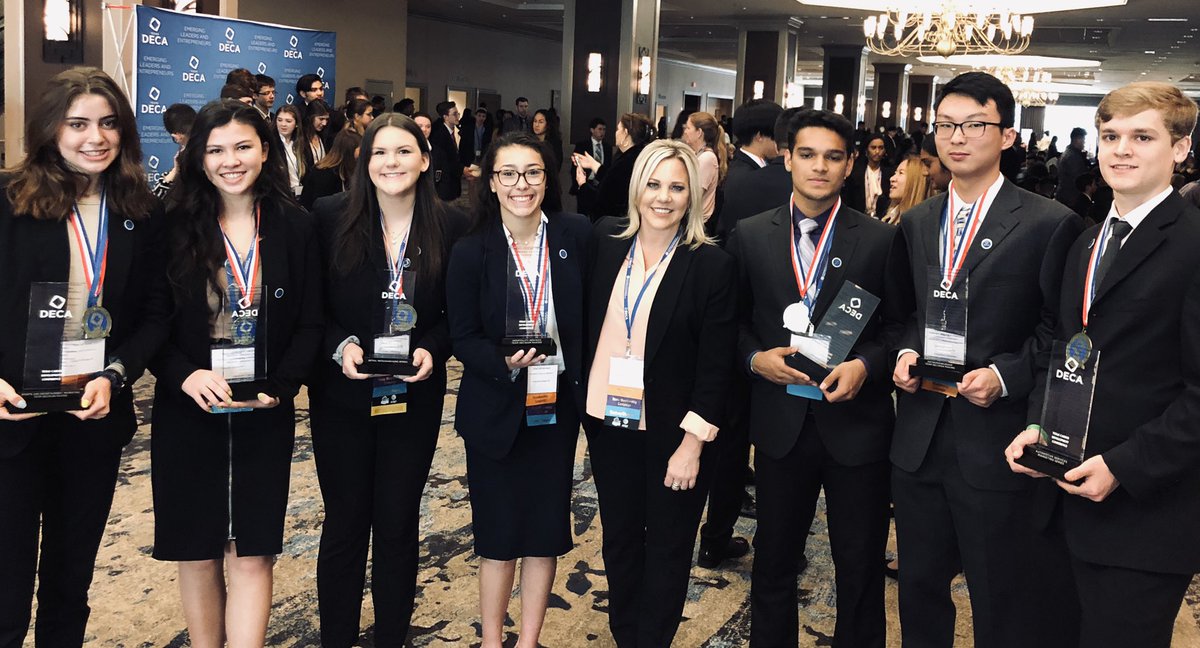 CHHS_Marketing's tweet photo. My DECA State Champions (minus 1)! We are going to Disney World!! #icdc19 #wearechampions #txdeca7 #proudteacher #ilovemyjob #CHPantherpride https://t.co/tur0kchANB