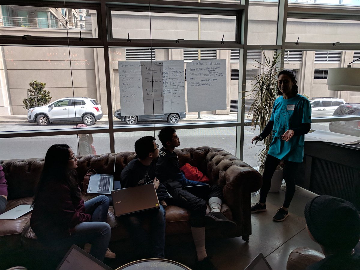 manishsinhaha's tweet image. We are brainstorming. #cnhacks