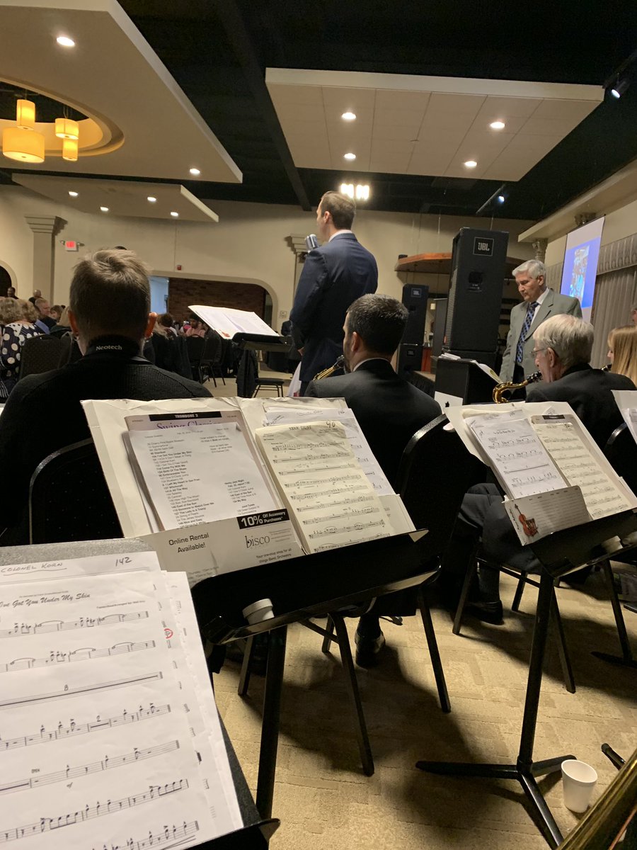 Another day, another gig. Playing with the Missouri Big Band at the Cultural Diversity Luncheon in Festus #bigband #trombone