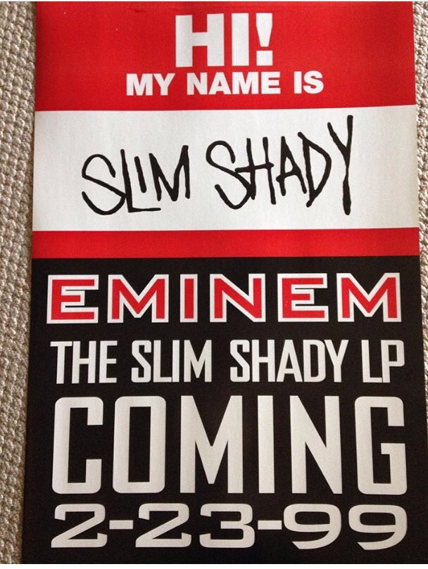 Happy 20th anniversary ! Still have these posters from our STATEN ISLAND SHOW!  <a href="/Eminem/">Marshall Mathers</a> <a href="/Royceda59/">Nickle</a> <a href="/StretchArmy/">Stretch Armstrong</a> #slimshady #SSLP20 #hiphop #legend #90s