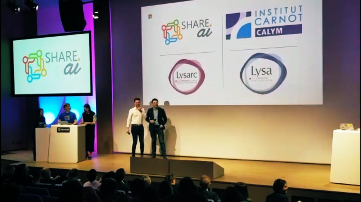 EmelGoez's tweet image. Great Time at #ShareAI event hosted by @purassan @microsoftfrance. @LysaLymphoma @CarnotCALYM Team will be sponsored by @pjgrizel « Data Science and AI » @EPITA, IONIS Insitute of Technology ! Another contribution to our global AI project !