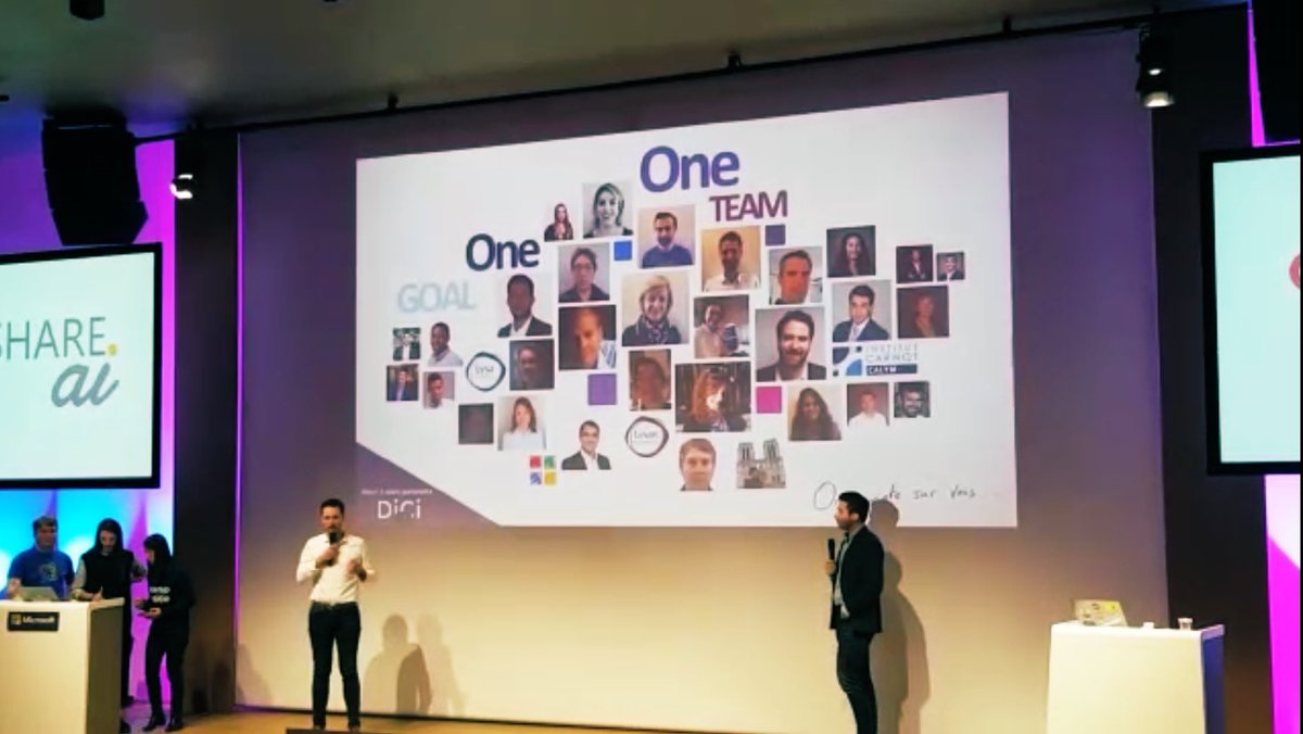 EmelGoez's tweet image. Great Time at #ShareAI event hosted by @purassan @microsoftfrance. @LysaLymphoma @CarnotCALYM Team will be sponsored by @pjgrizel « Data Science and AI » @EPITA, IONIS Insitute of Technology ! Another contribution to our global AI project !