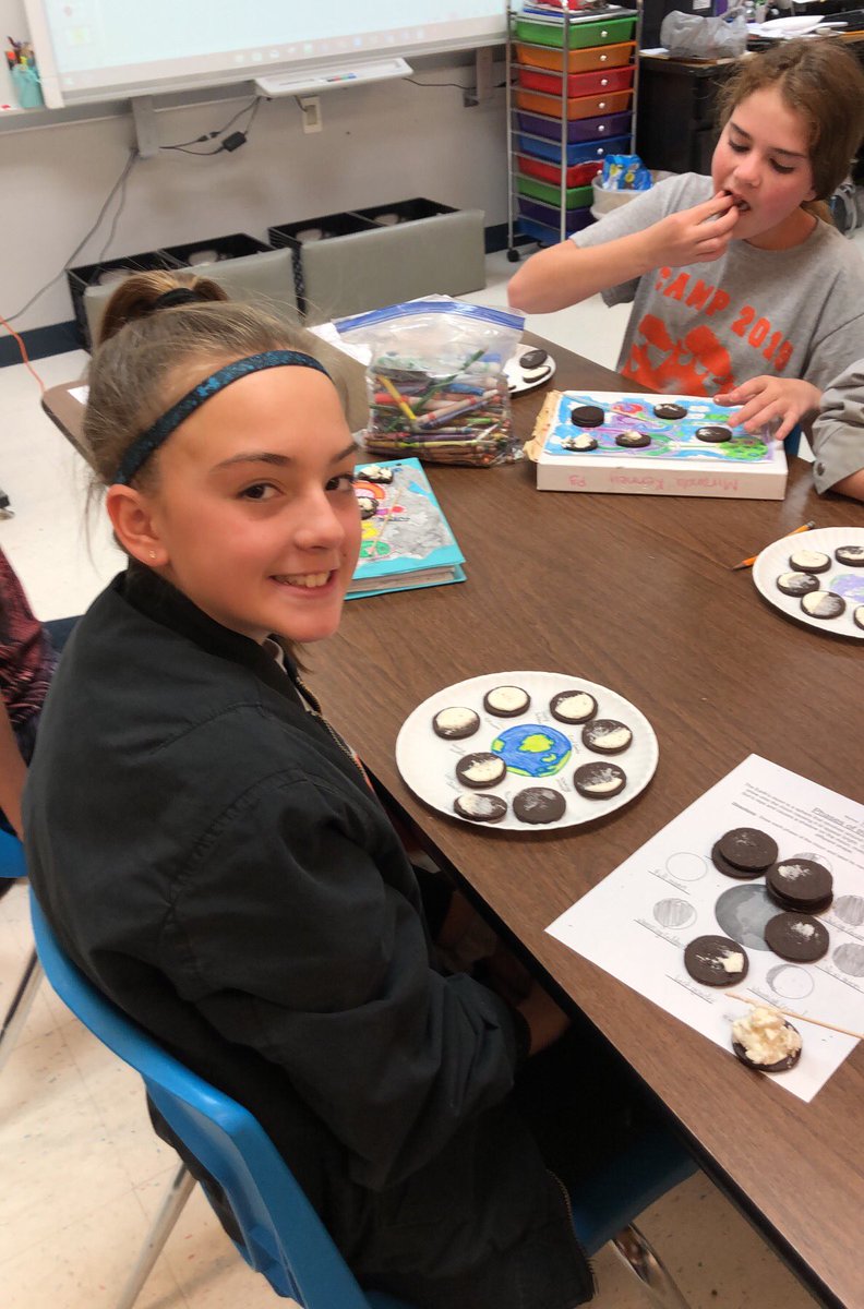 HastingsMargie's tweet image. Phases of the Moon. #gotscience @CuringtonElem