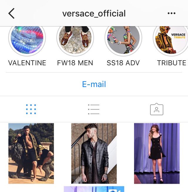 Ziam loves versace and versace loves Ziam