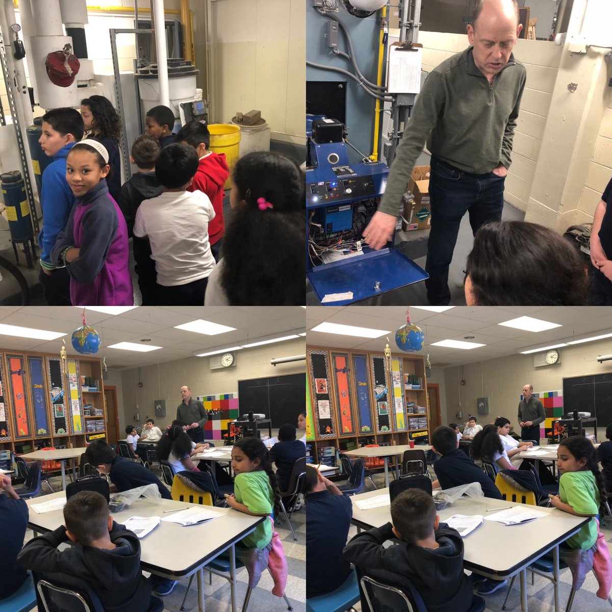 John_Moffet_K_5's tweet photo. Moffet students had a great time during our energy audit. We tested equipment, took measurements, visited the boiler room, and our brains grew! Thank you @NEED_Project for the #PECOPEEP experience! https://t.co/W0i6inLq16