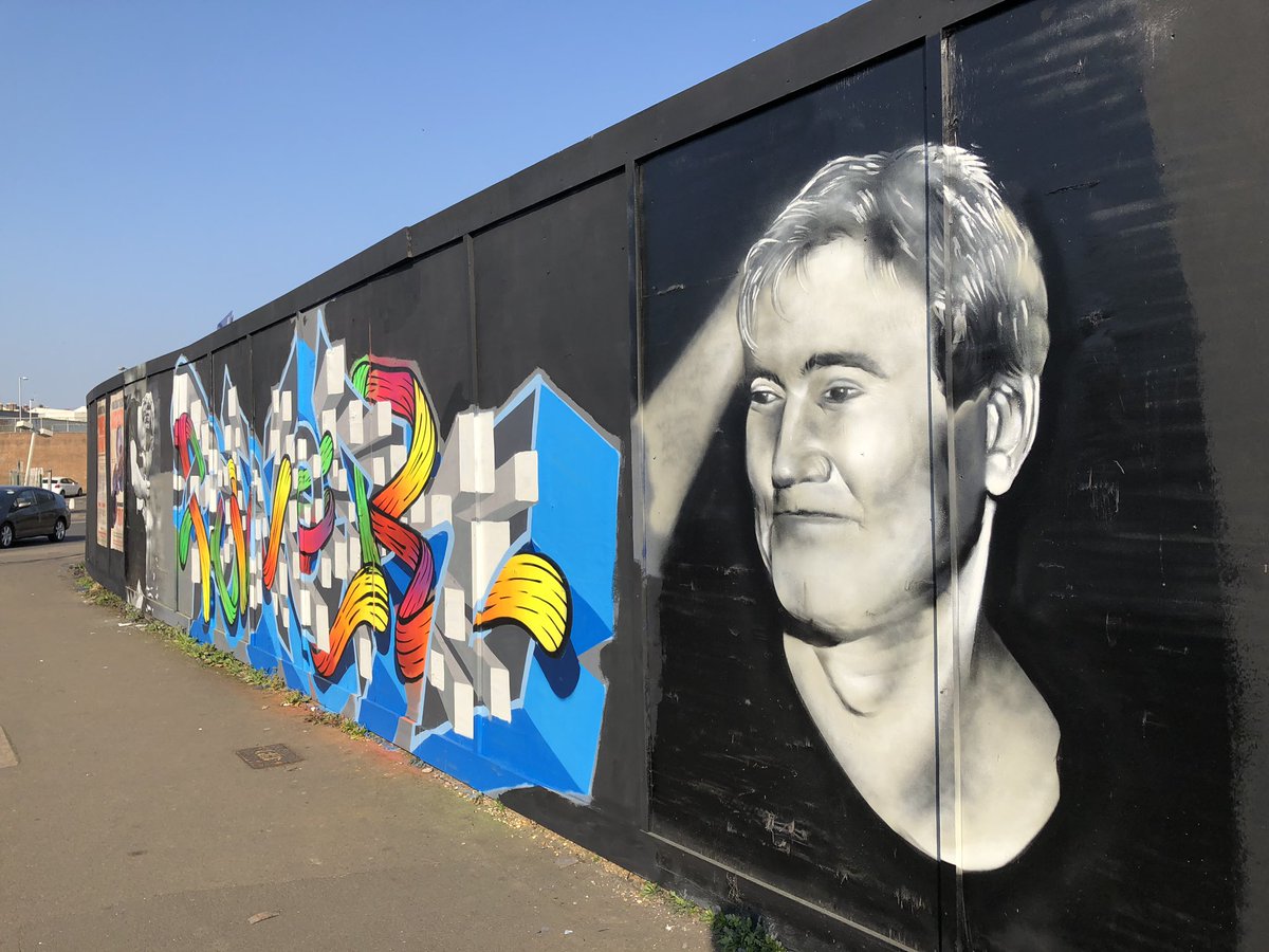 saveourtownltn's tweet photo. Check out @demograffix, who did the first artwork of the #PowerInPaint project, which as well as spelling out POWER, is also a touching tribute to his friend, graffiti artist @powerizm, who sadly passed away recently. 
#rippow 
#saveourtown https://t.co/ZxLwrRp7qu