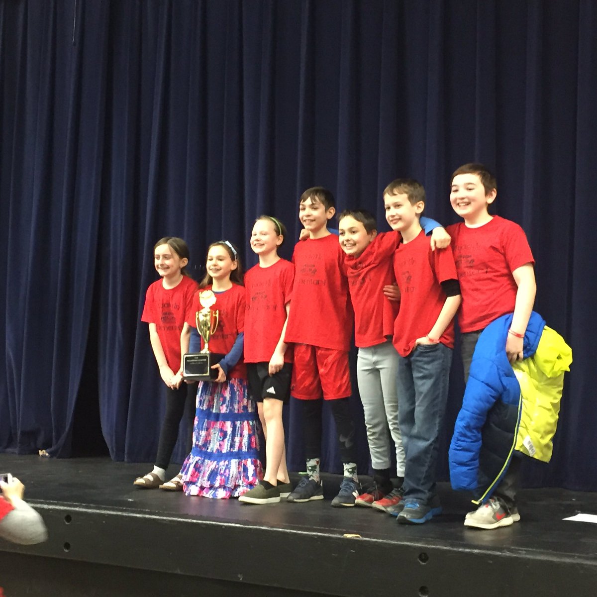 janellcooke's tweet photo. Congratulations to @TuES_BlackBears for winning the district elementary OBOB competition! Thank you @121Library  for organizing everything! Good luck to all the teams headed to regionals! https://t.co/ikPBk3dO33