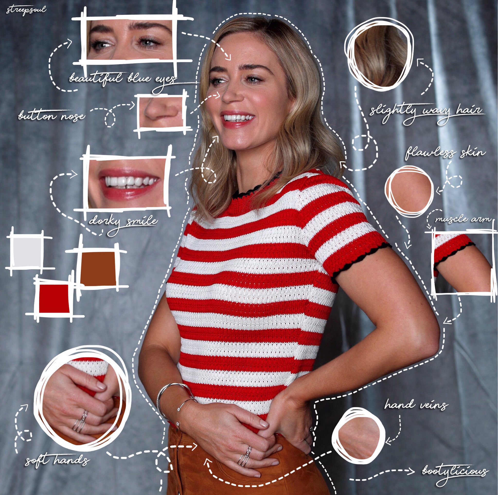 Anatomy of Emily Blunt Happy 36th birthday, my love. 
