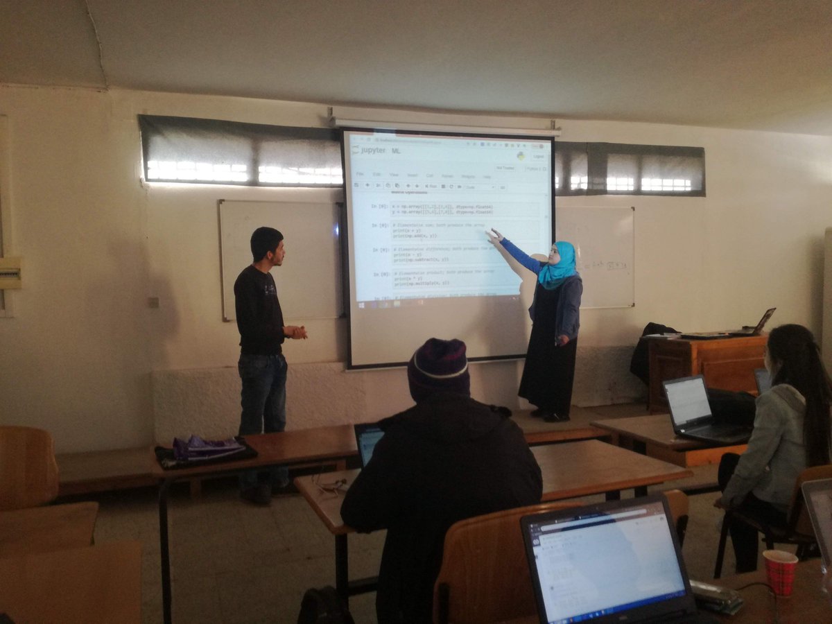 GDG_Algiers's tweet photo. Hosted π out first π§ Machine Learning Study Jams of #GDG19!
Stay tuned for the upcoming sessions π
#TOTMENA #TOT #ML #StudyJams #GDGAlgiers #GDG https://t.co/Y4JKHbOaGh
