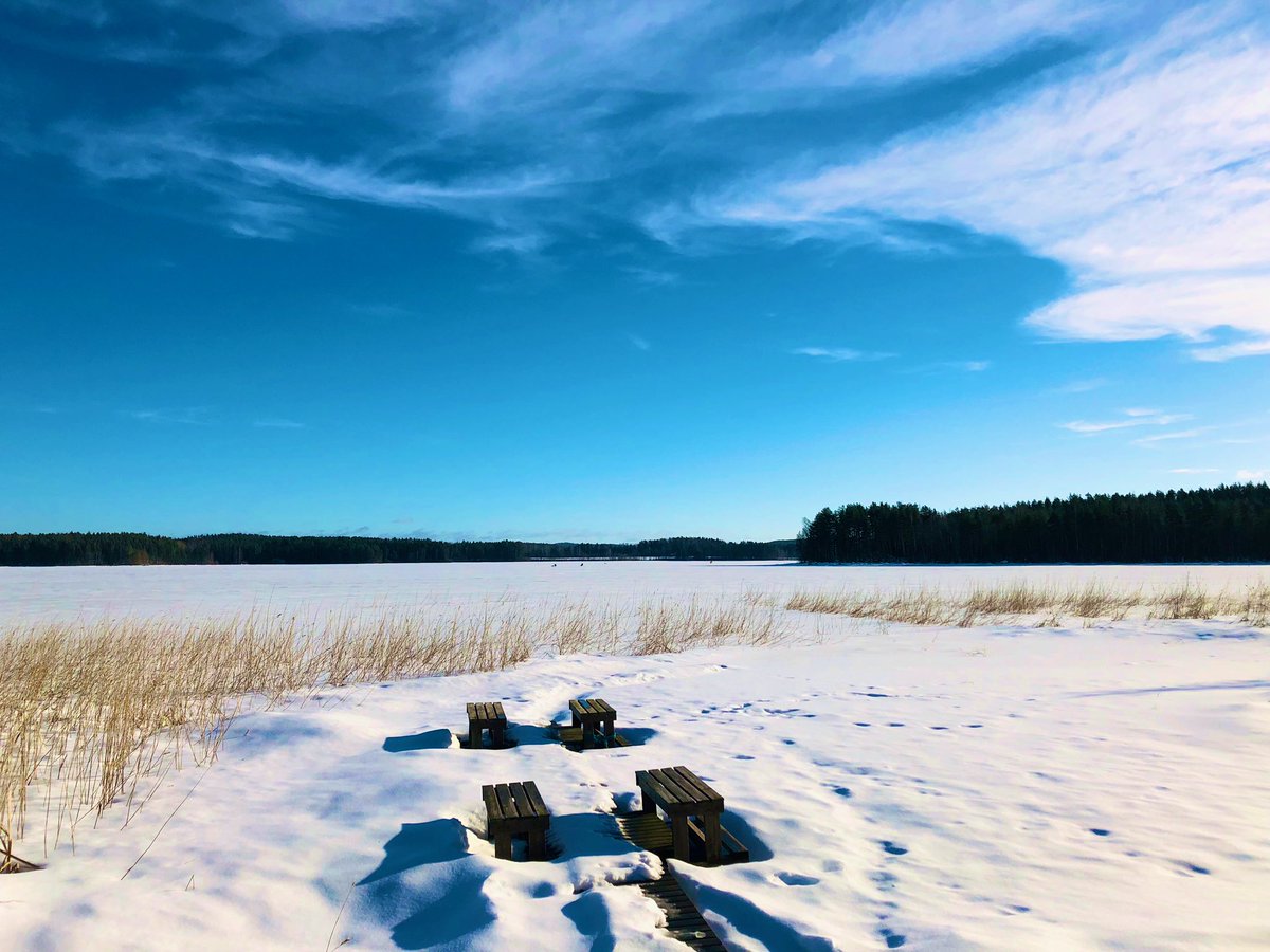 Niin kaunista! 🌤💙 #luonto #suomentalvi #kevätaurinko