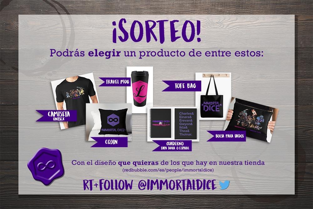 ¡SE ABRE NUESTRO SORTEO! Para participar debéis, como siempre, dar RT a este tweet y seguir a <a href="/ImmortalDice/">Immortal Dice</a>. ¡El ganador podrá elegir entre uno de los productos de la imagen con cualquiera de los diseños de nuestra tienda! ¡Tenéis hasta el 23 de marzo! 

#sorteo #dnd #rol