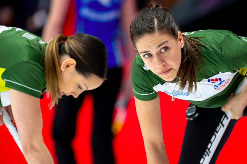 CurlingCanada's tweet photo. Congratulations to the Second Team All-Stars at the 2019 Scotties Tournament of Hearts:

Lead: Sarah Potts (@curlnoca) 
Second: Joanne Courtney (@CurlON_) 
Third: Kendra Lilly (@curlnoca)
Skip: Krista McCarville (@curlnoca)

#STOH2019 #CurlingDayinCanada https://t.co/gUjwSZAr7q