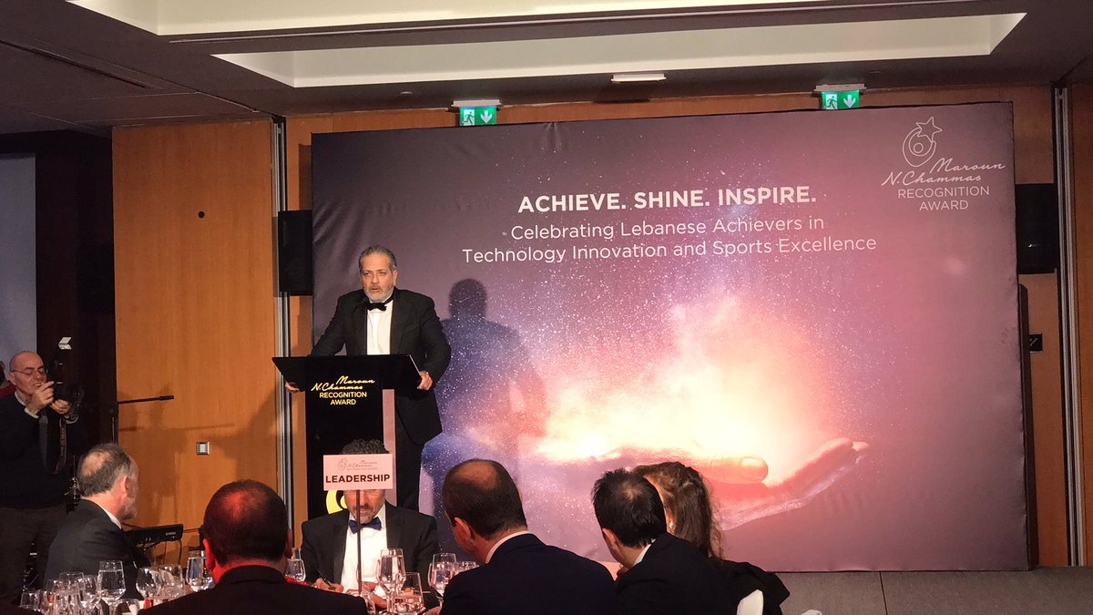 “I have decided to increase the sports award to match that of innovation because today, I have realized that sports achievers are entrepreneurs with both their spirit and their body.” <a href="/marounchammas/">Maroun N. Chammas</a>  #mnchammasaward
