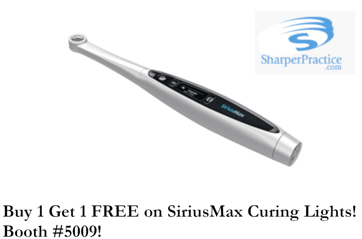 Dent_247's tweet photo. #SharperPractice Buy 1 Get 1 FREE on SiriusMax Curing Lights! Booth #5009! #CDS19 #ChicagoMidwinterMeeting #DealFindingDentist #dentaldeals #dental #Dent247 https://t.co/SK80w8rukc