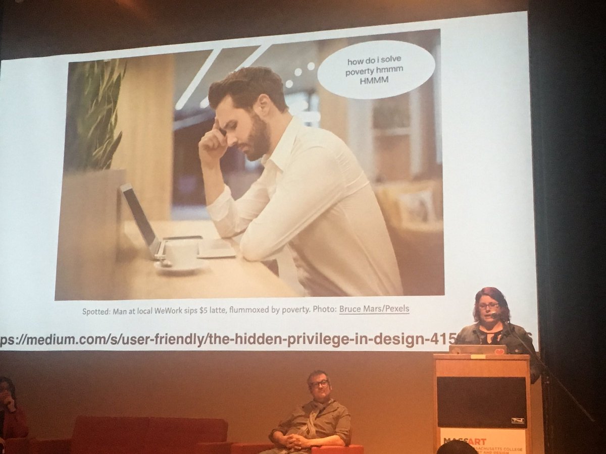 WIADBOS's tweet image. As Heather O’Neil of @pixelsforhumans explained so eloquently, #designingfordifference is “Designing to accommodate ways in which people or things are not the same.” But she warns “empathy is not enough.”Empathy, diversity &amp;amp; Inclusion are all needed to truly #designfordifference