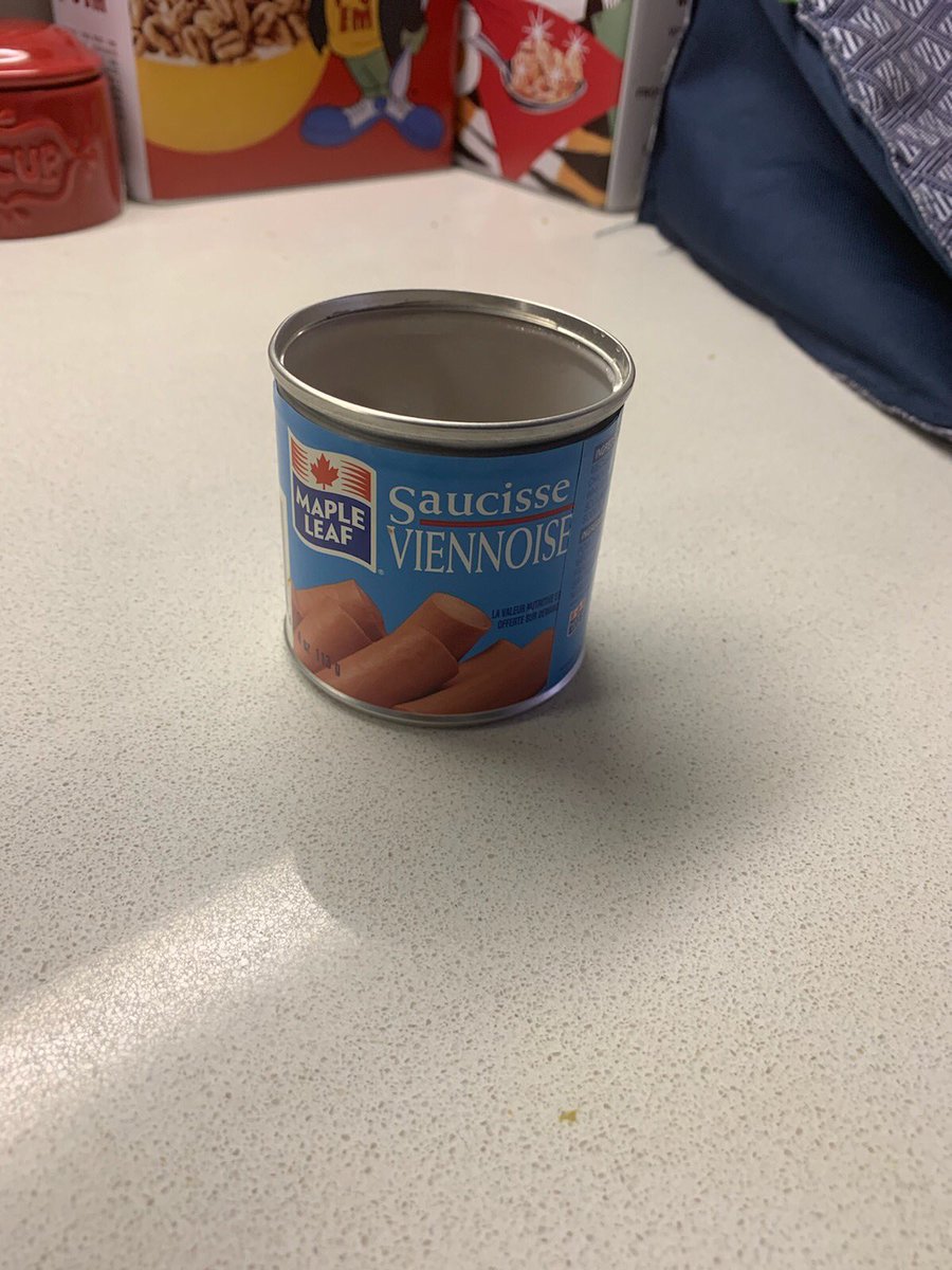 Looking for a snack and found this in my pantry....looked all over the can...no expiry date...first thought....am I hungry enough to risk it? Second thought....when the bird box/zombie apocalypse is finally upon us...this will be a sought after commodity....brb #groceryrun