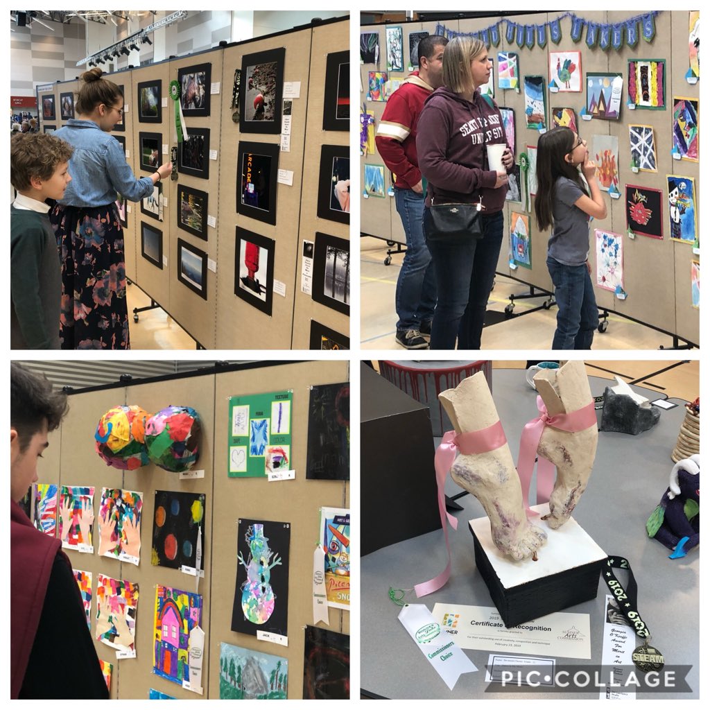 SumnerSchools's tweet image. Did we mention the amazing student artwork?! Only 3 more hours to admire #SBLSD talent at the District STEM Fair and Art Show.