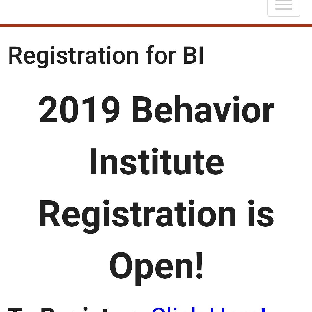 KYCCBD's tweet photo. Registration is open for the 2019 Behavior Institute. Link in bio. #BI2019 #kyccbd https://t.co/d0u488auZA