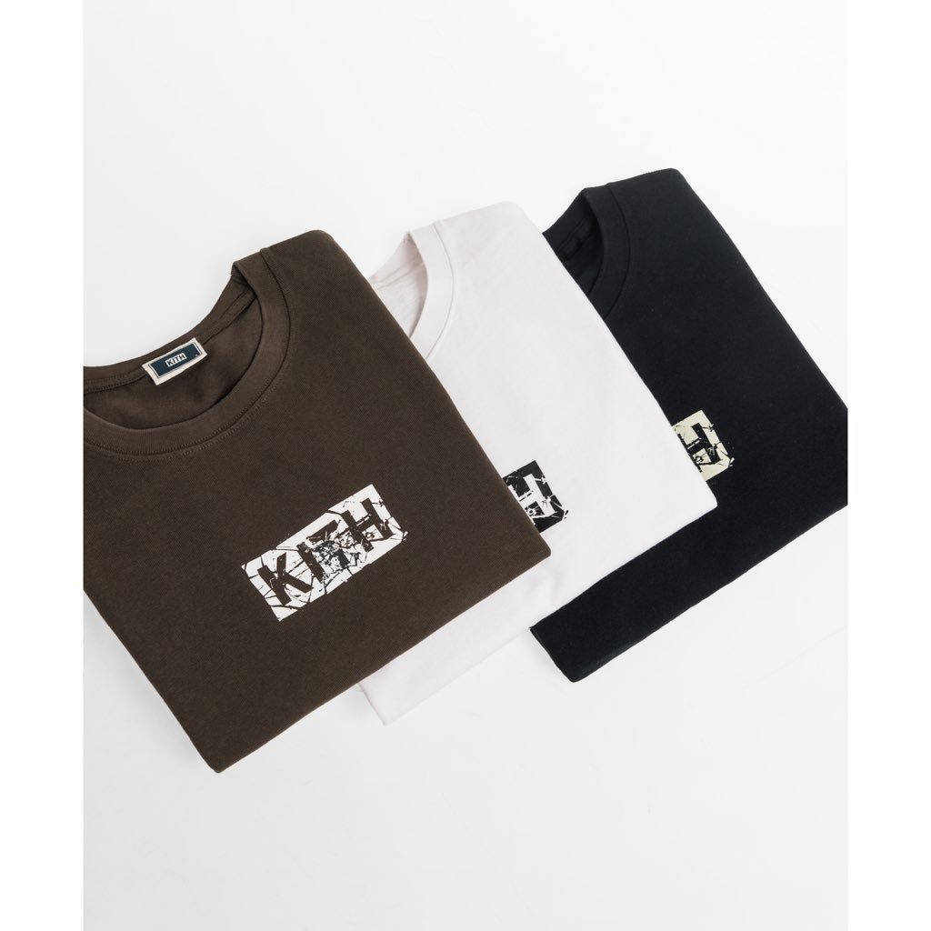 KITH Splintered Box Logo TEE Black Mサイズ