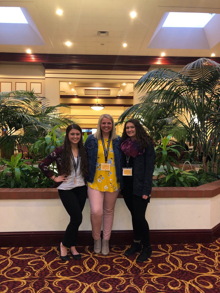 UPBSoftball's tweet photo. Three of our Panthers in Pittsburgh for ECET2NextGen Conference. Great Job Betty, Soph and Meep! #upbsb #ecet2nextgen https://t.co/zLYGk2EORB